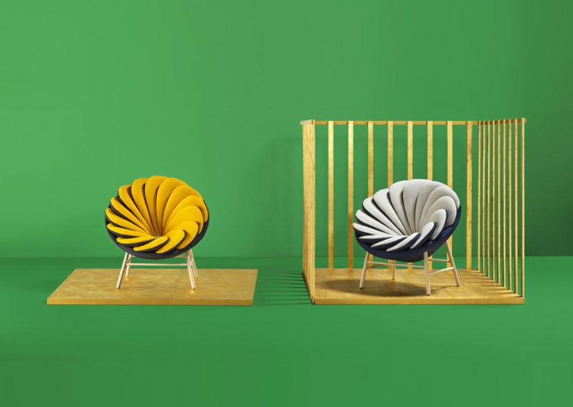 Quetzal A Beautiful Chair Inspired By Feathers Designed By Marc Venot 2