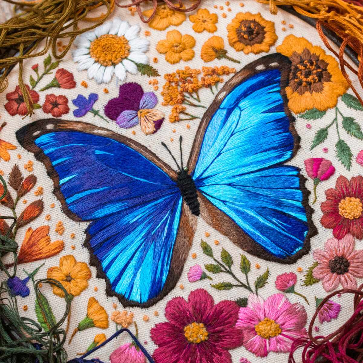 The Magical Embroidery Hoop Art Of Emillie Ferris 1