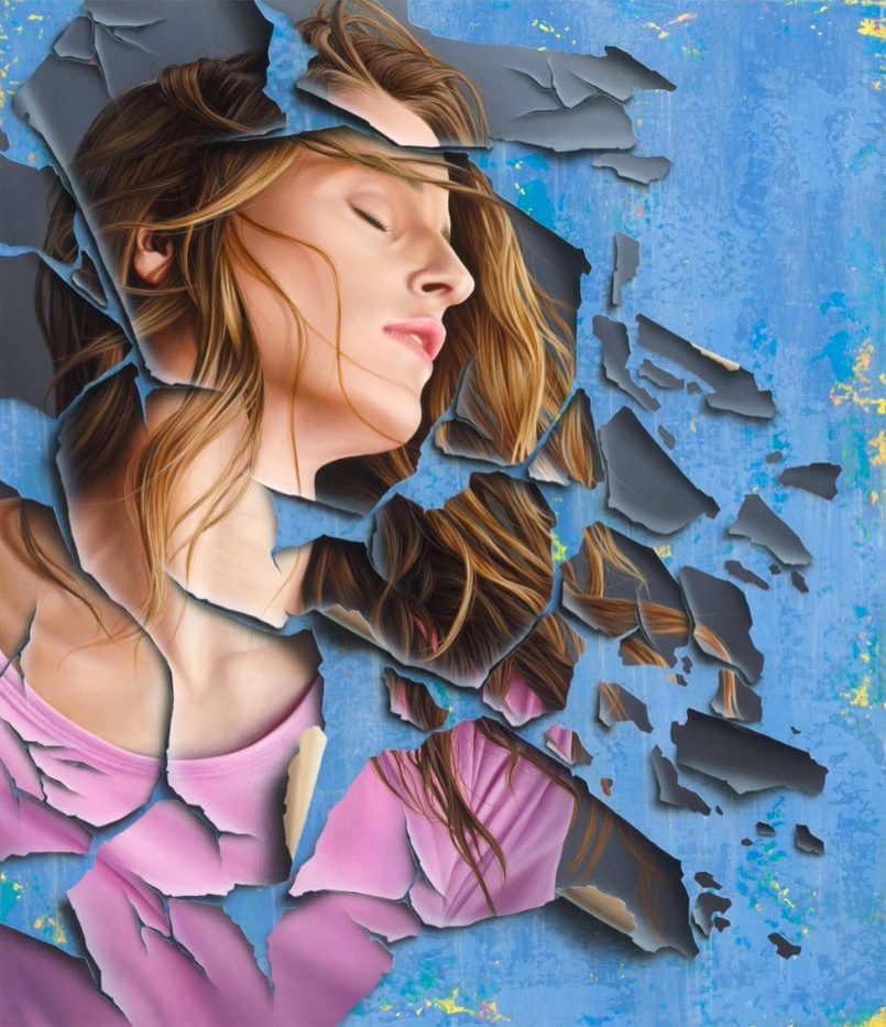Absolutely Stunning Figurative Paintings With Peeling And Cracking Effects By James Bullough 3