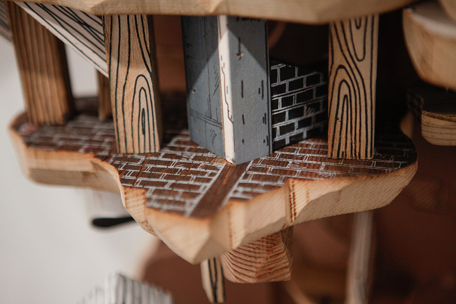 Extraordinary Cities Made From A Combination Of Drawings And Sculptures By Luke Osullivan 23