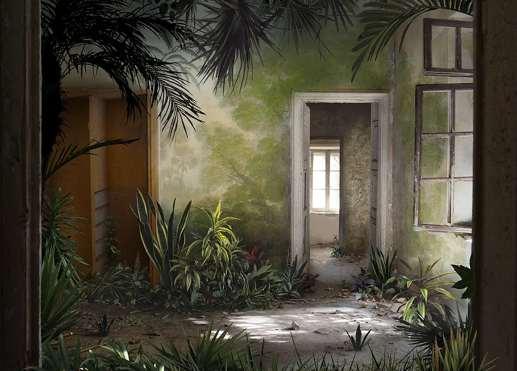 Fascinating Photomontages That Fuse Abandoned Places With Countryside Landscapes By Suzanne Moxhay 1