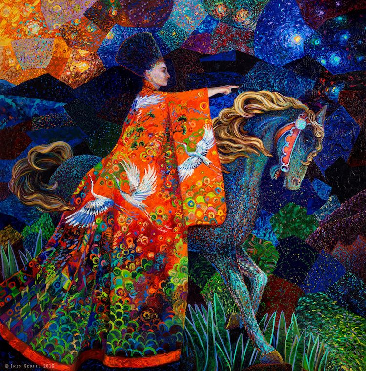 New Ultra Colored Impressionist Paintings By Iris Scott 1