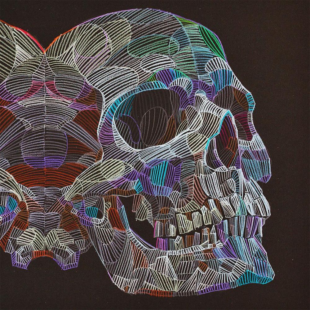 Superb Sketches Of Hands Portraits And Other Figures Composed Of Multicolored Geometric Forms By Lui Ferreyra 16