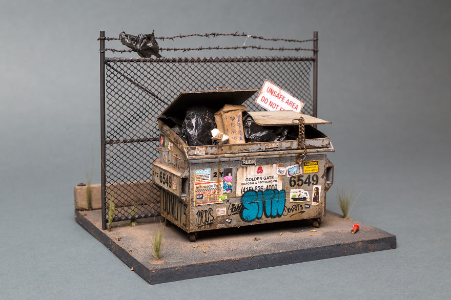 The Ultra Detailed Realistic Miniatures Of Urban Scenarios Inspired By Decaying City Areas Of Joshua Smith 21