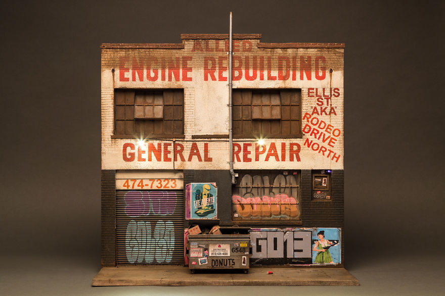 The Ultra Detailed Realistic Miniatures Of Urban Scenarios Inspired By Decaying City Areas Of Joshua Smith 23