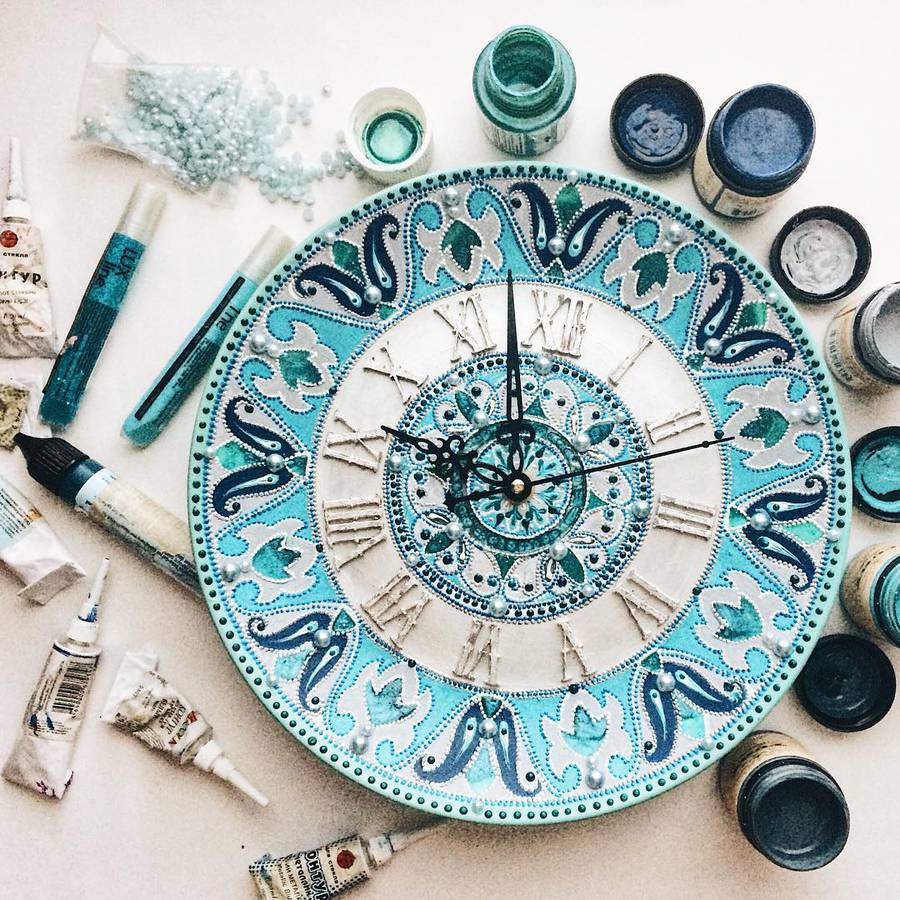 Enchanting Plates Decorated With Pointillism By Dahhhanart 2