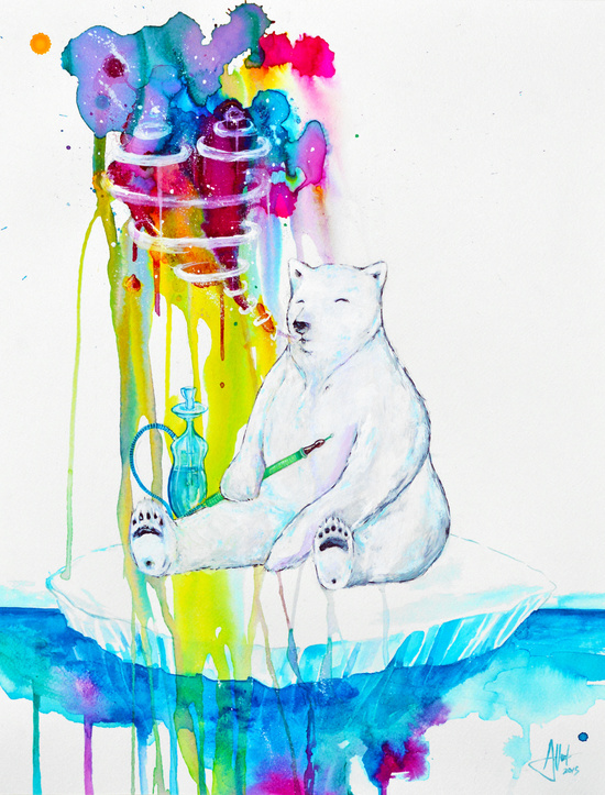 Fascinating Watercolor And Chinese Inks Paintings By Marc Allante 10