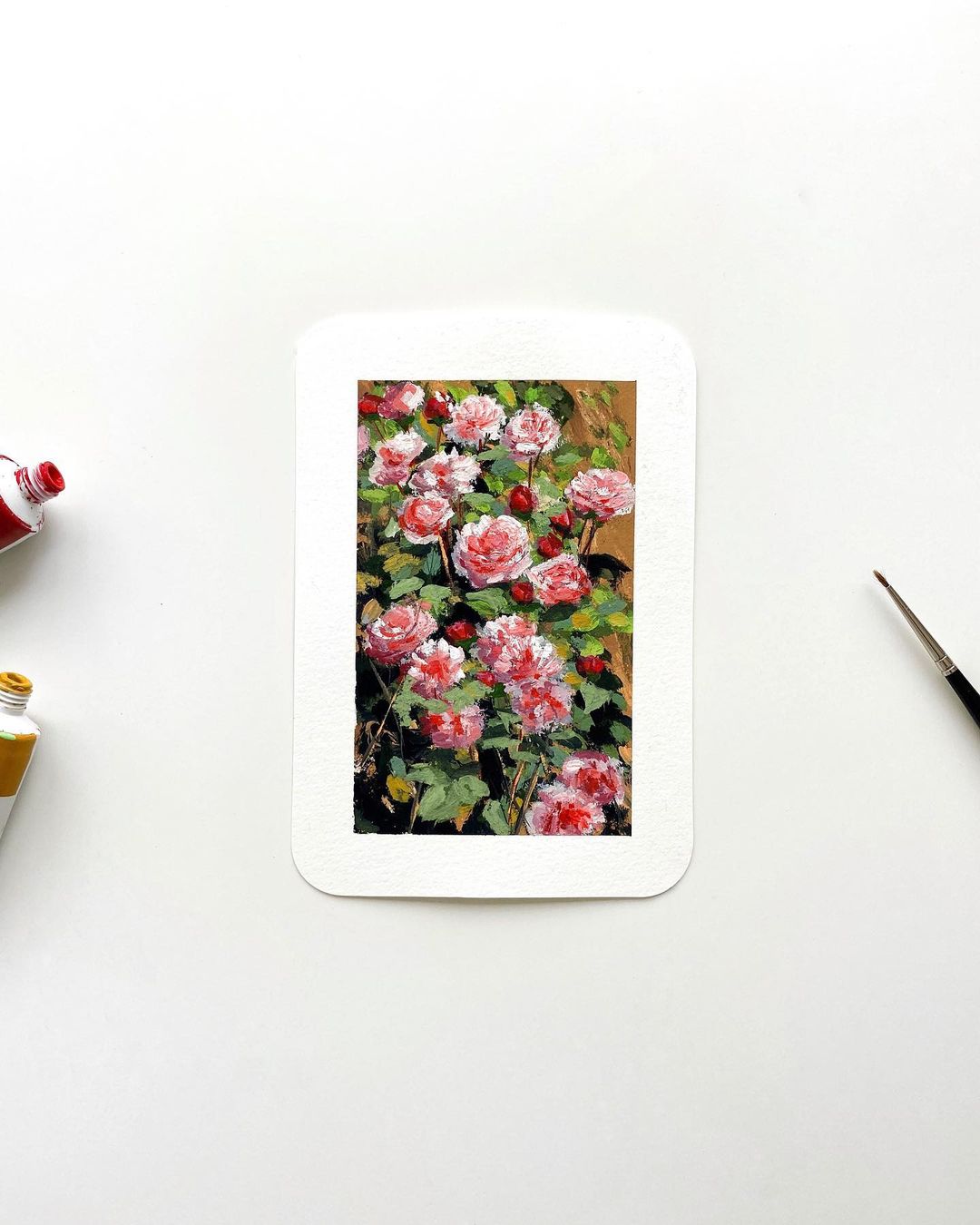 Gorgeous And Adorable Paintings On Little Cards And Paper Sheets By Cathy Camille 1