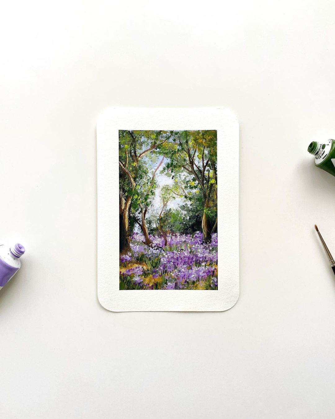 Gorgeous And Adorable Paintings On Little Cards And Paper Sheets By Cathy Camille 10