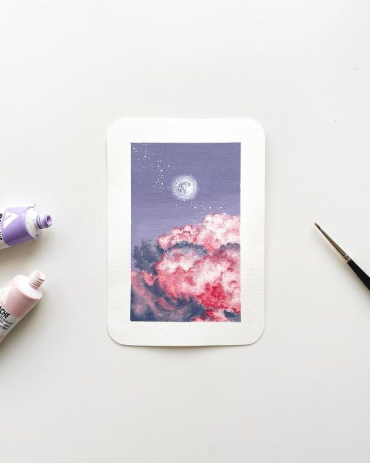 Gorgeous And Adorable Paintings On Little Cards And Paper Sheets By Cathy Camille 14