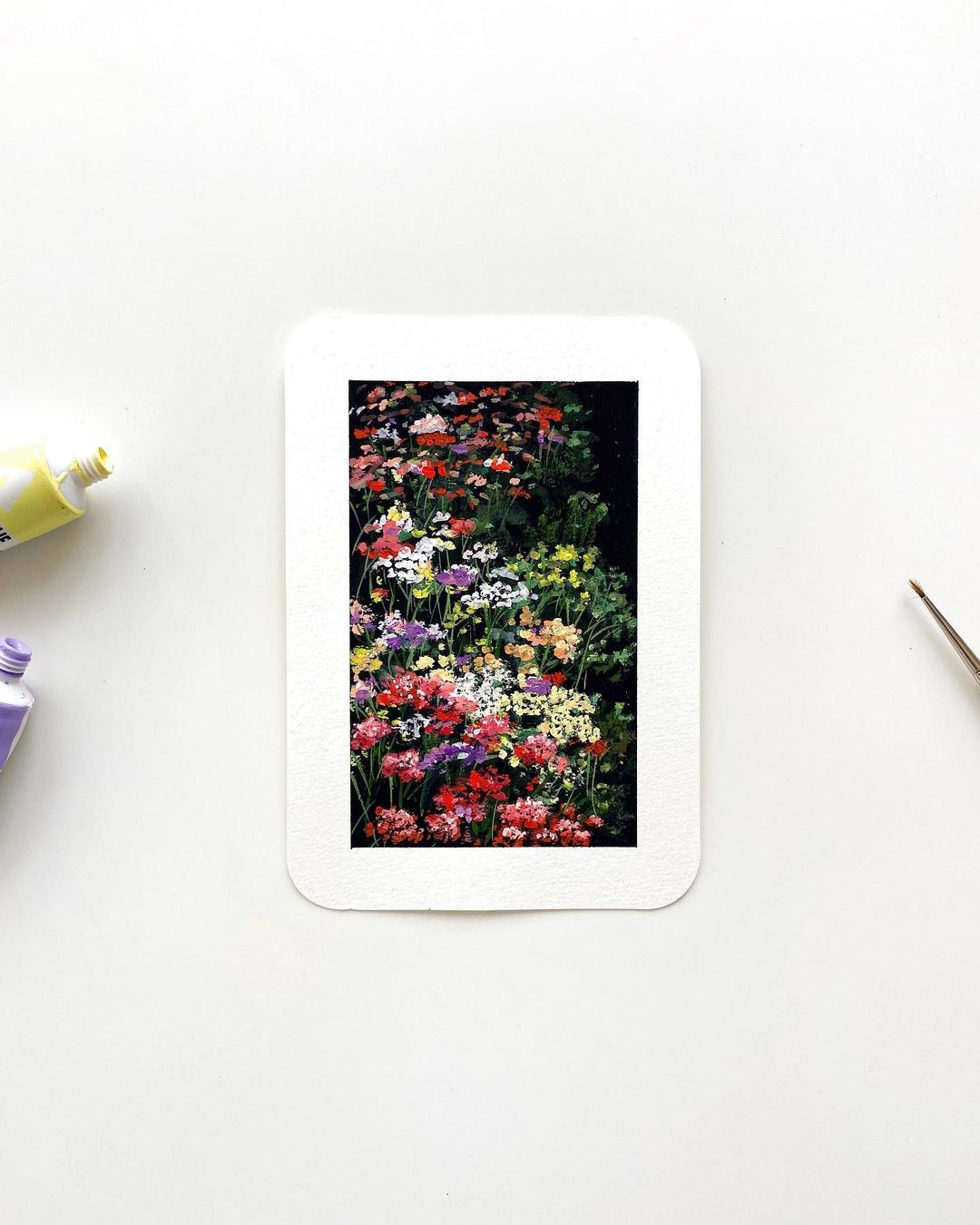 Gorgeous And Adorable Paintings On Little Cards And Paper Sheets By Cathy Camille 9