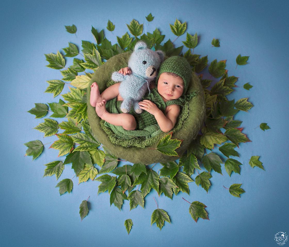 Gorgeous Photographs Of Babies In Natural Mandalas By Gaba Svarbu 3