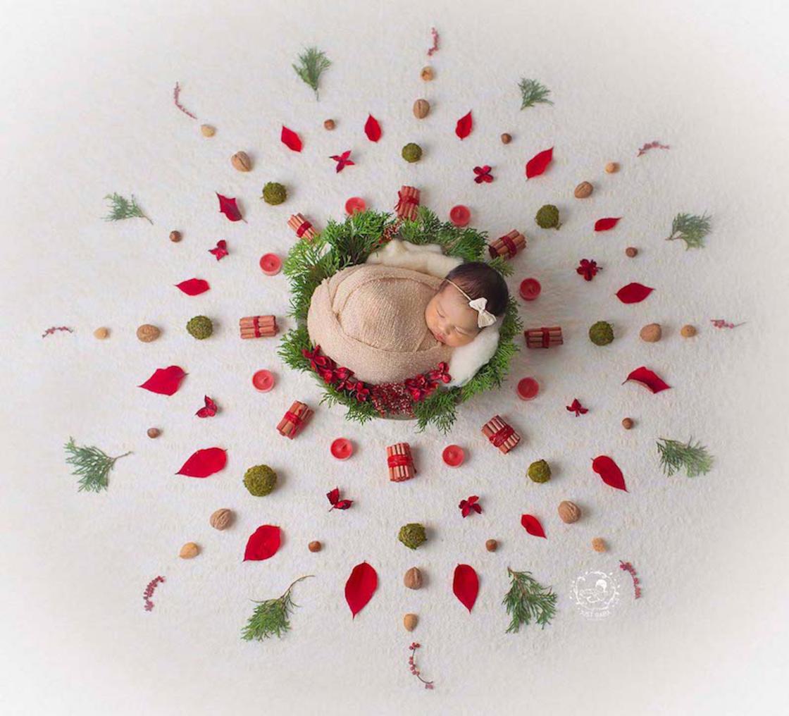 Gorgeous Photographs Of Babies In Natural Mandalas By Gaba Svarbu 4