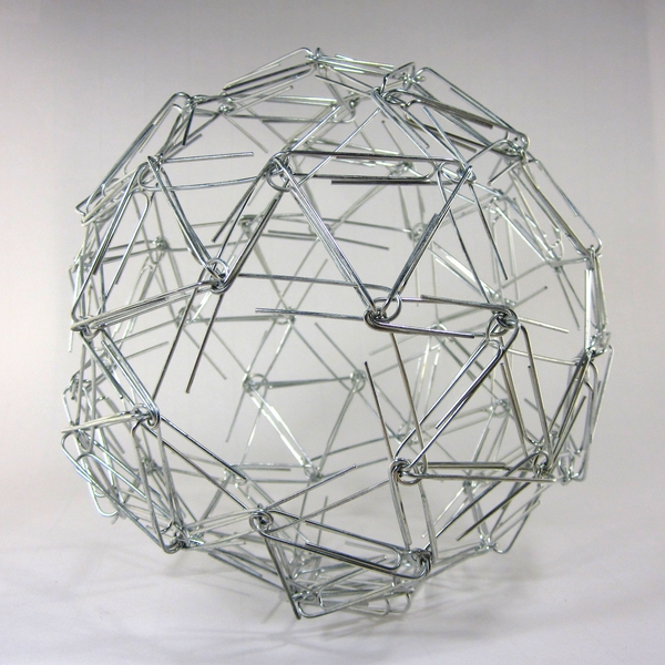 Mathematical Precision The Symmetrically Arranged Sculptures Of Zachary Abel Paperclip Snub Dodecahedron