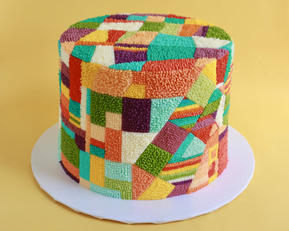 The Incredible Rug And Carpet Like Buttercream Cake Decoration Of Alana Jones Mann 4