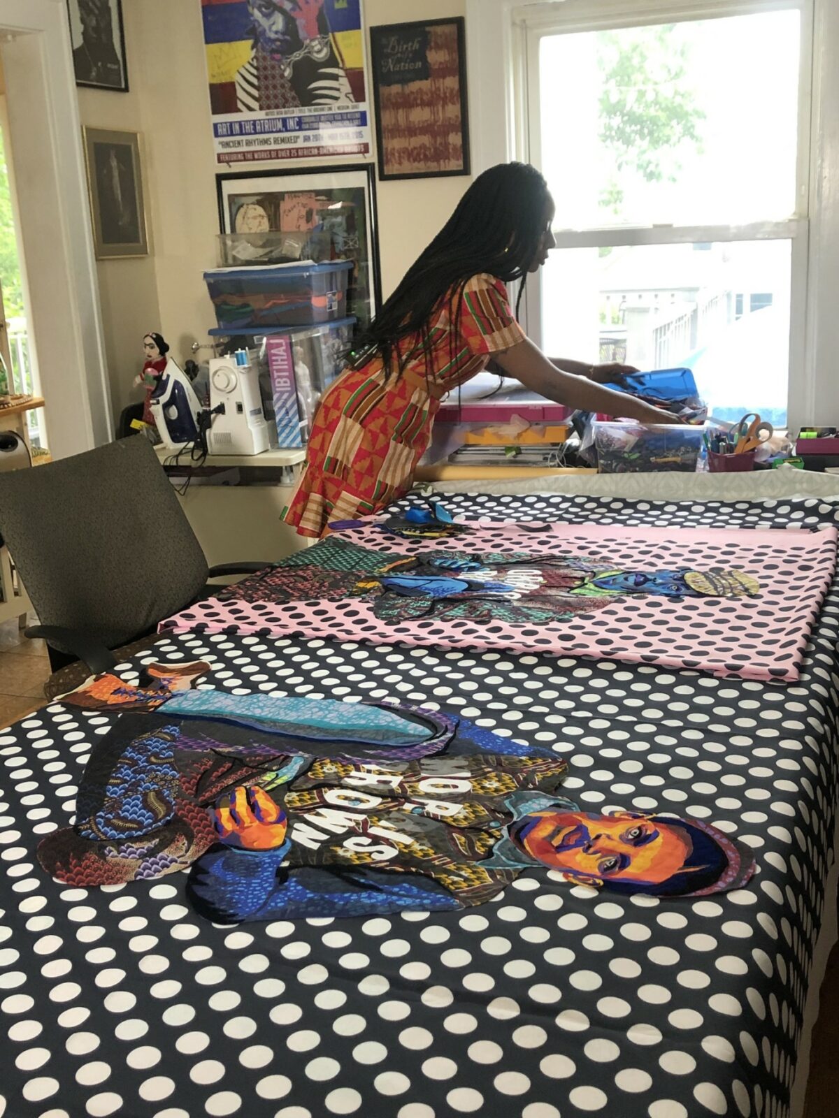 Vibrant Portraits Painted With Patterned Fabrics By Bisa Butler 21