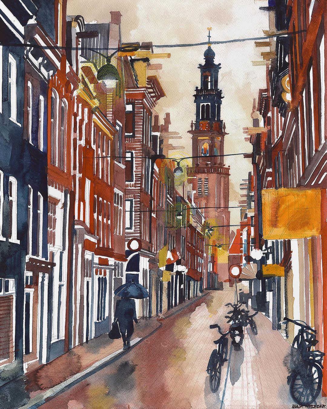 Architectural Watercolors The Extraordinary Watercolors Of Maja Wronska 10