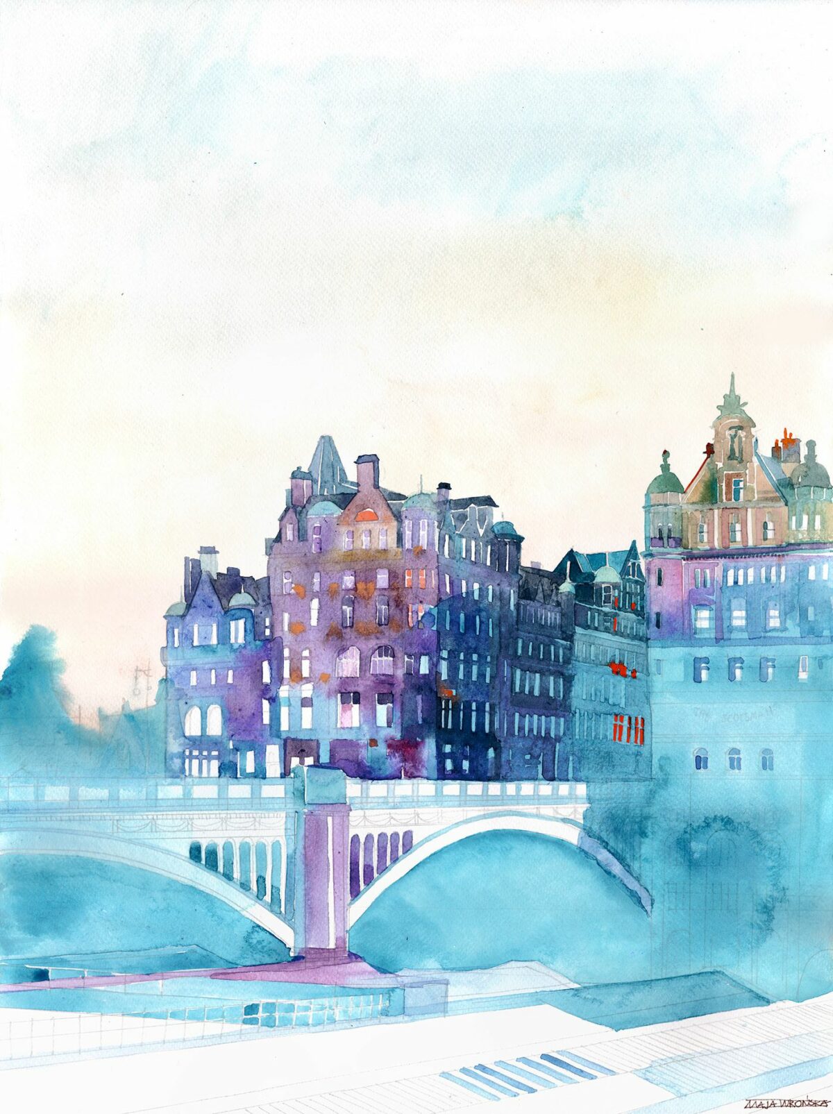Architectural Watercolors The Extraordinary Watercolors Of Maja Wronska 14