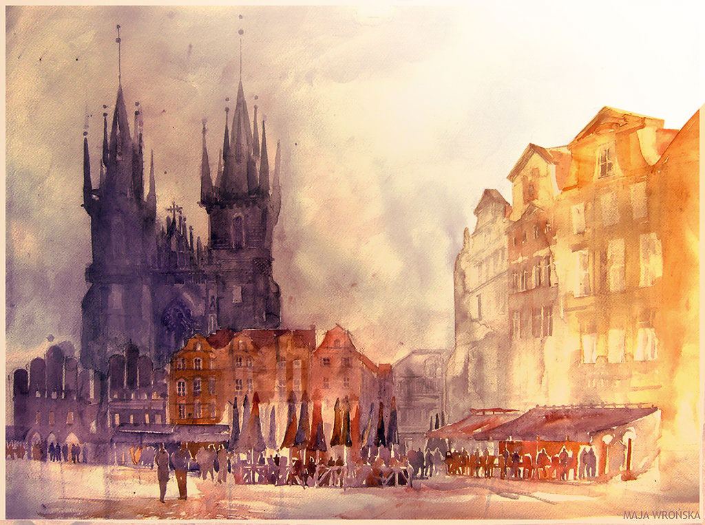 Architectural Watercolors The Extraordinary Watercolors Of Maja Wronska 4