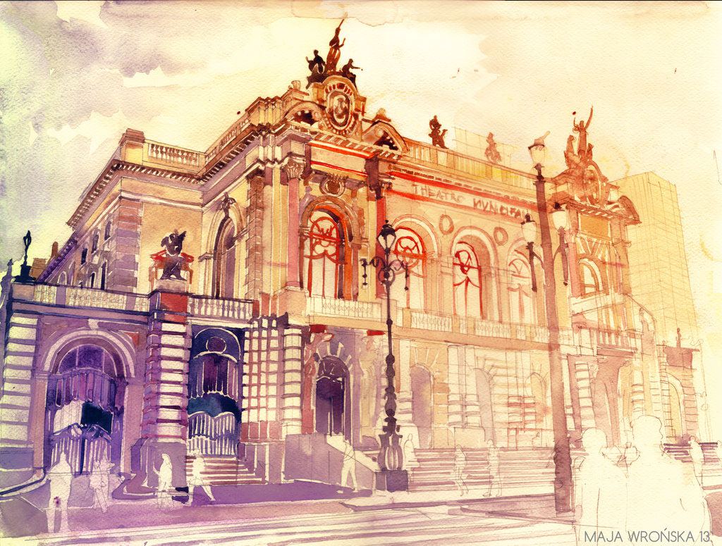 Architectural Watercolors The Extraordinary Watercolors Of Maja Wronska 7