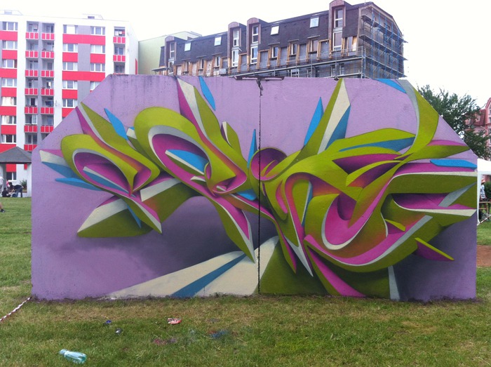 Dizzying 3d Abstract Murals By Peeta 1