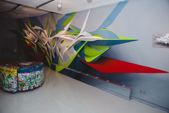 Dizzying 3d Abstract Murals By Peeta 16
