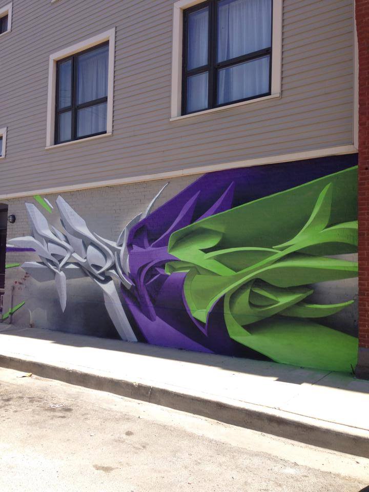 Dizzying 3d Abstract Murals By Peeta 20