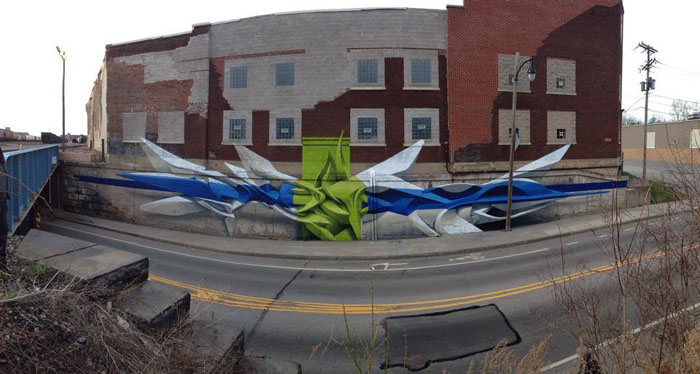 Dizzying 3d Abstract Murals By Peeta 21