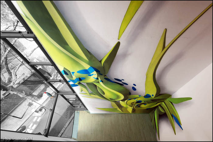 Dizzying 3d Abstract Murals By Peeta 23