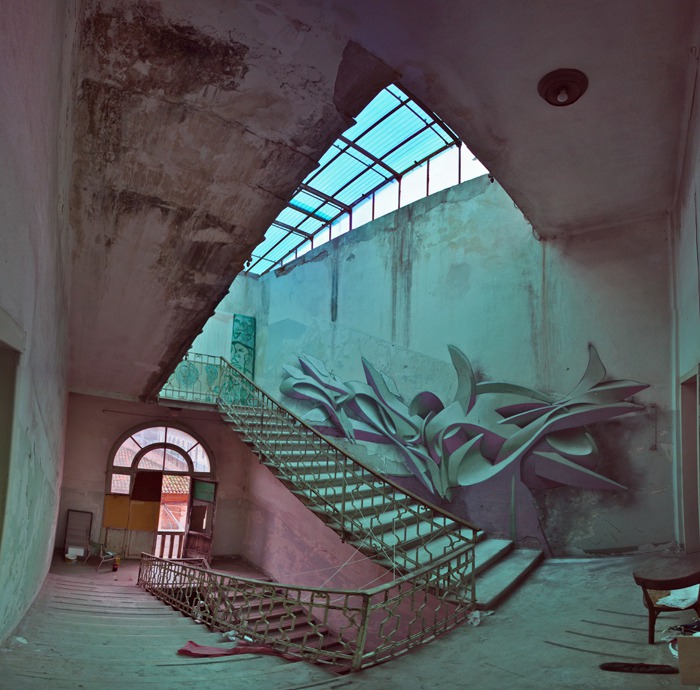 Dizzying 3d Abstract Murals By Peeta 27