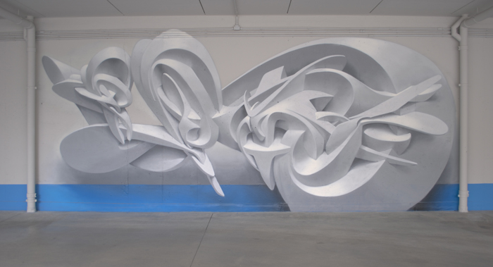 Dizzying 3d Abstract Murals By Peeta 28