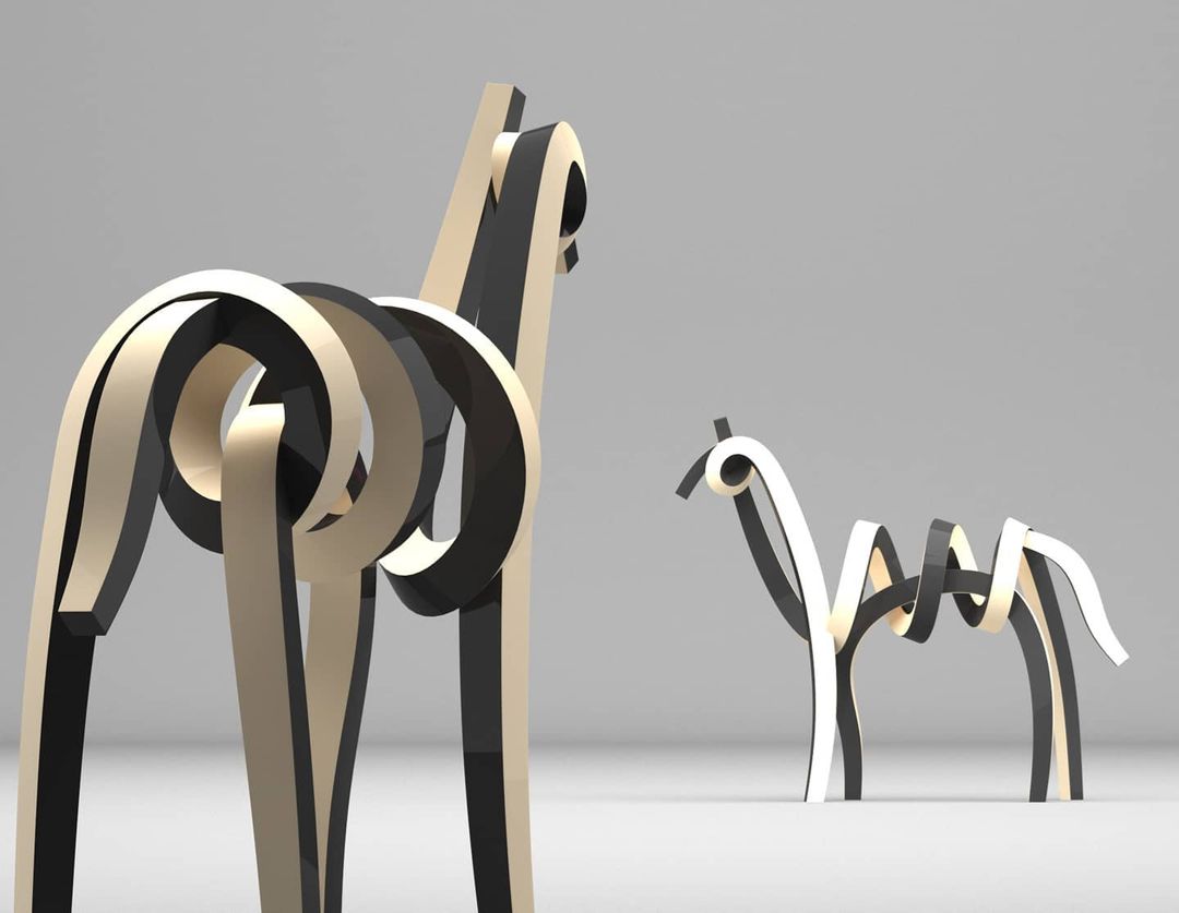 Drawing In The Air Marvelous Animal Sculptures Made From Coiled Metals Strips By Lee Sangsoo 12