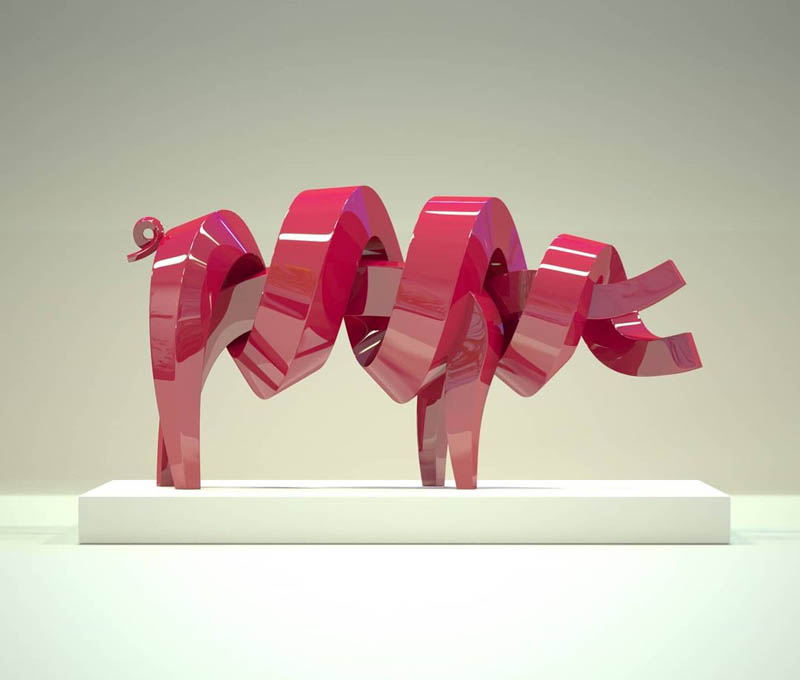 Drawing In The Air Marvelous Animal Sculptures Made From Coiled Metals Strips By Lee Sangsoo 4