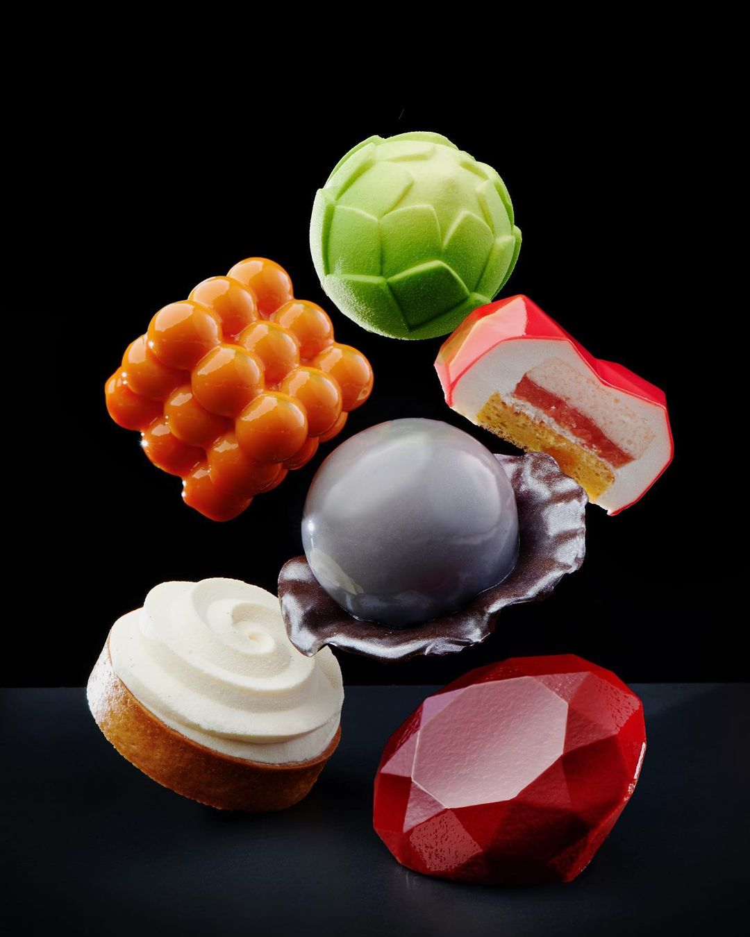 Delightful Cakes Beautifully Decorated With Geometric And Organic Shapes By Dinara Kasko 17