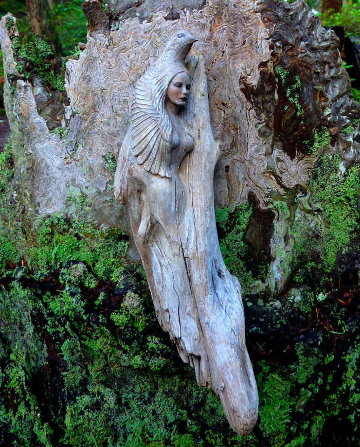 Elements Of Nature Transformed Into Stunning Mystical Sculptures By Debra Bernier 15