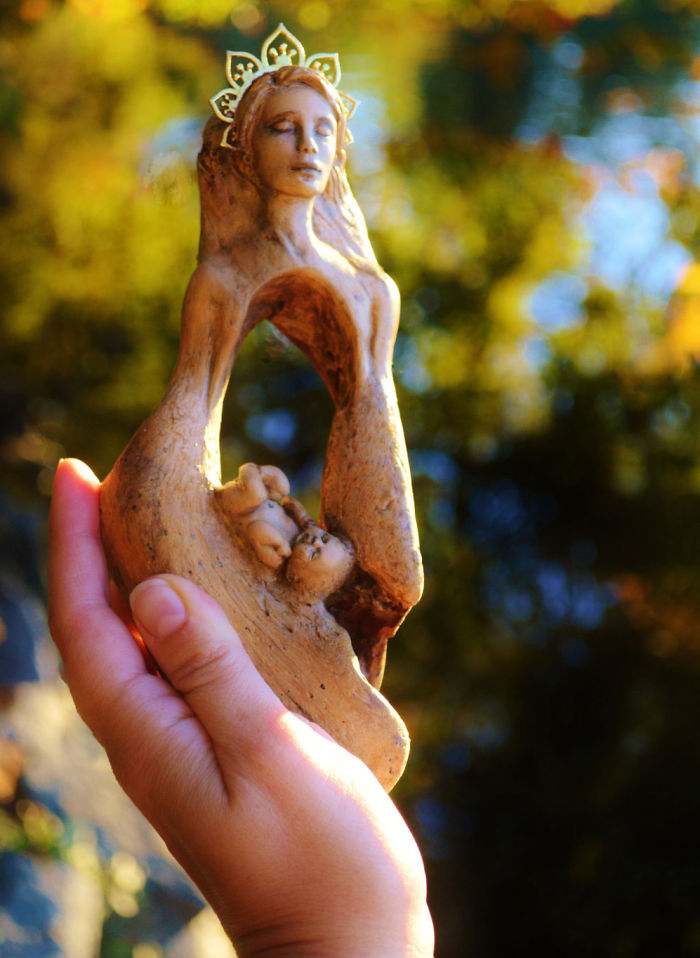 Elements Of Nature Transformed Into Stunning Mystical Sculptures By Debra Bernier 27