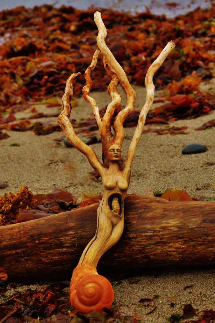 Elements Of Nature Transformed Into Stunning Mystical Sculptures By Debra Bernier 42