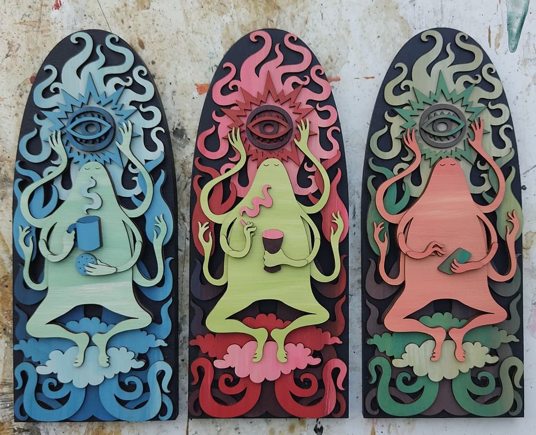 Gorgeous Multi Layered Laser Cut Wood Illustrations By Martin Tomsky 12