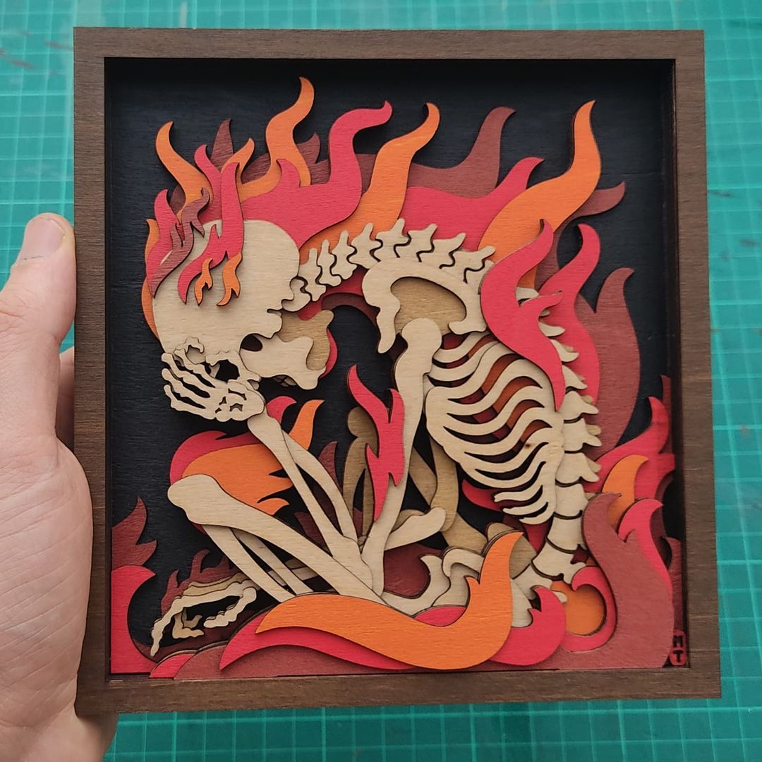 Gorgeous Multi Layered Laser Cut Wood Illustrations By Martin Tomsky 18