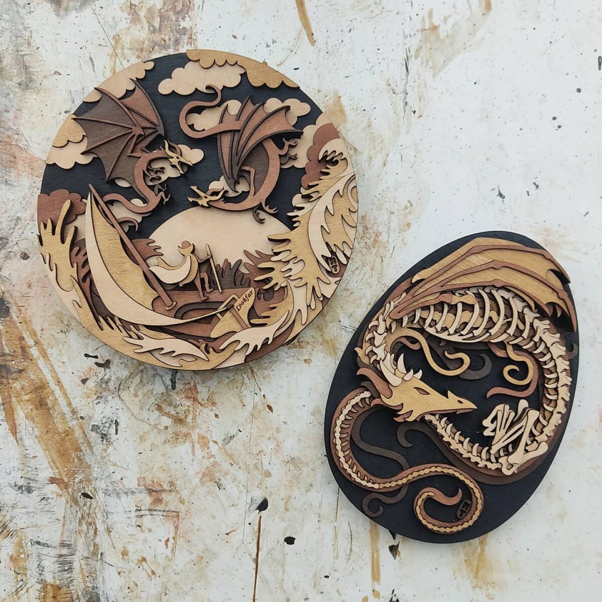 Gorgeous Multi Layered Laser Cut Wood Illustrations By Martin Tomsky 4