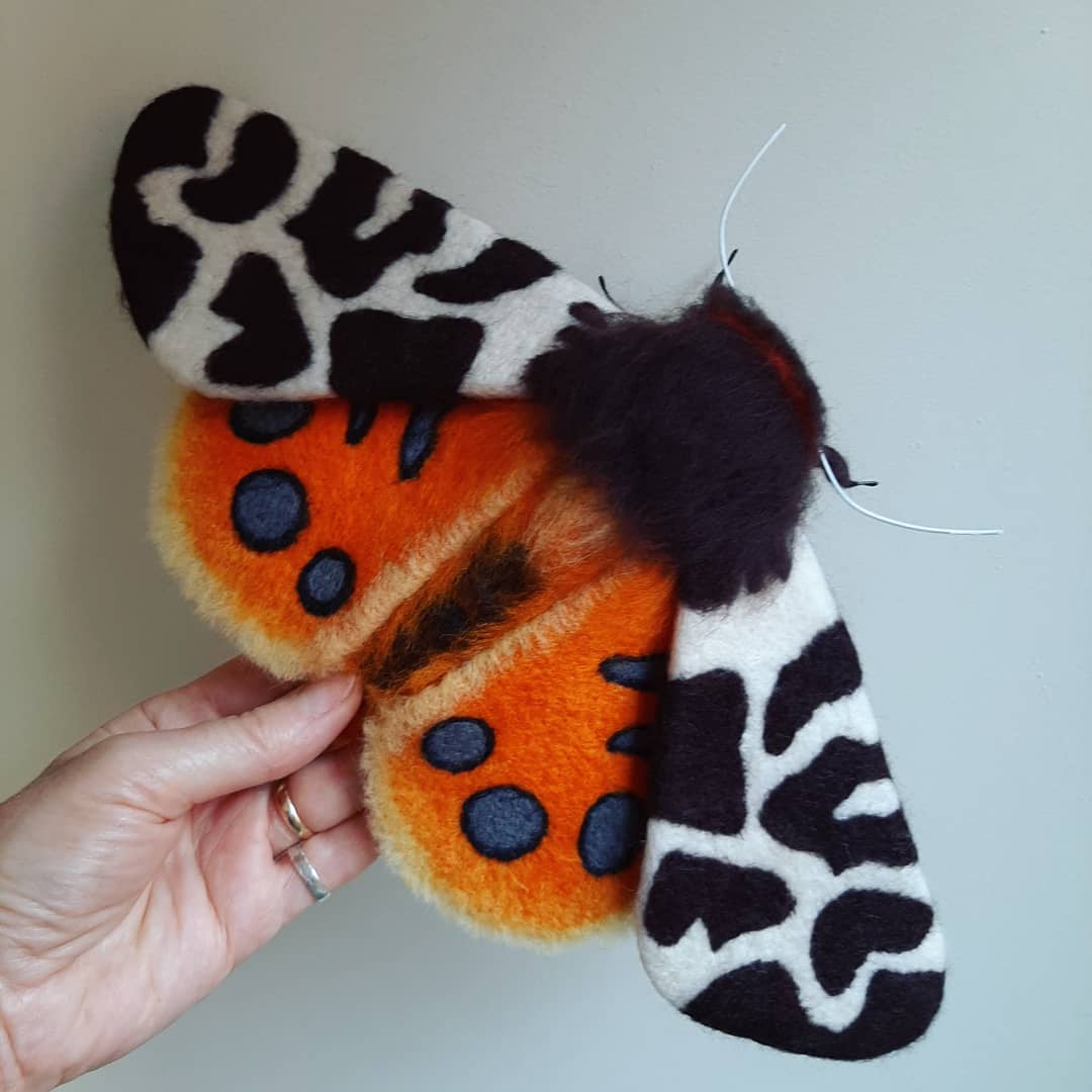 Lovely Realistic Needle Felted Moths By Stella Collins 13 1