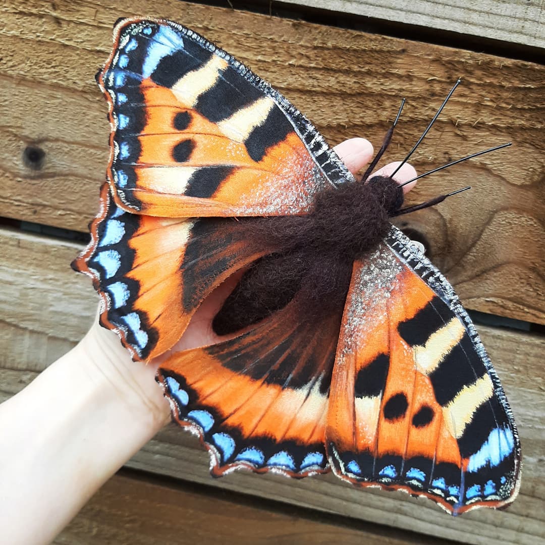 Lovely Realistic Needle Felted Moths By Stella Collins 3