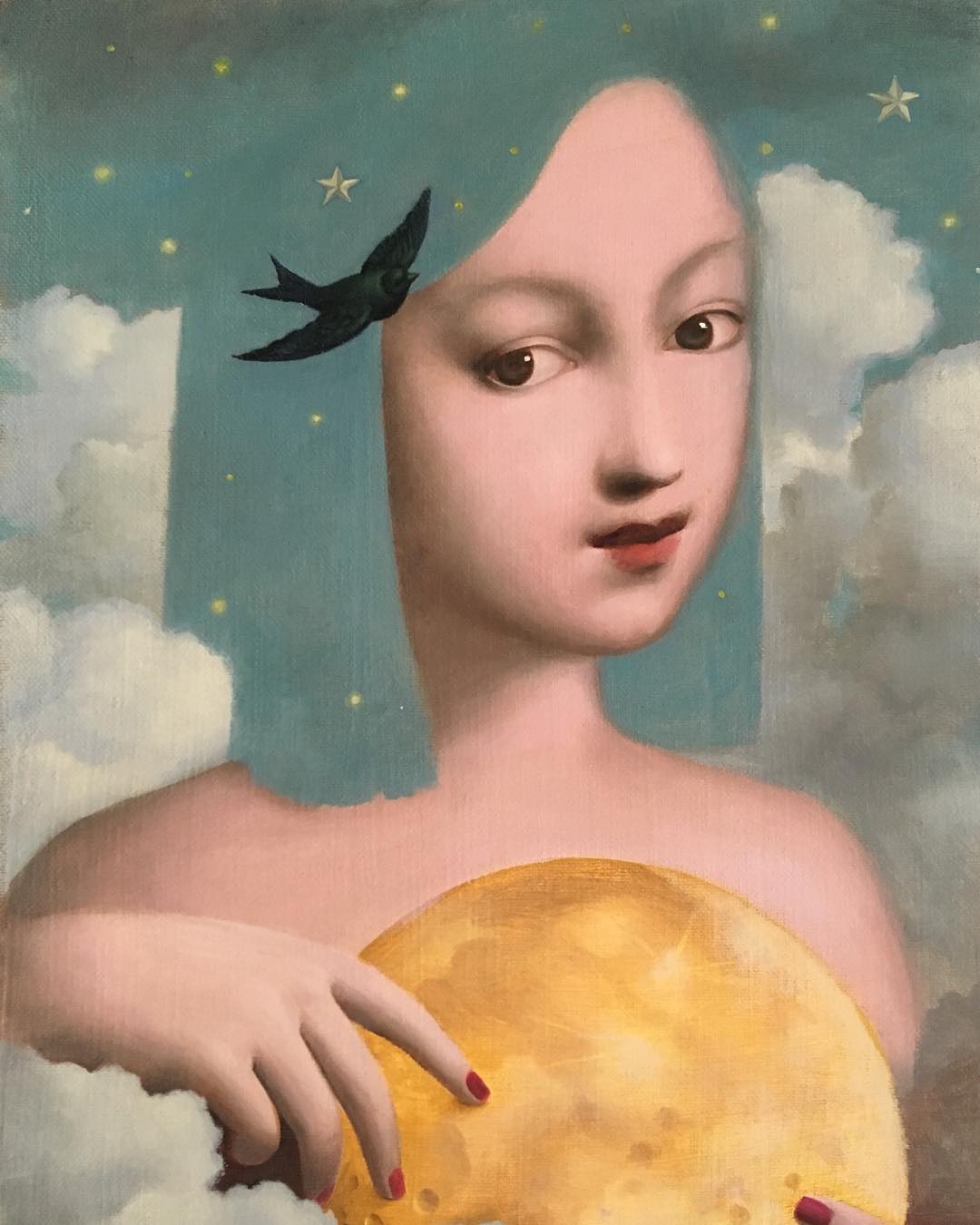 Marvelous Surrealist Portrait Paintings By Aniela Sobieski 3