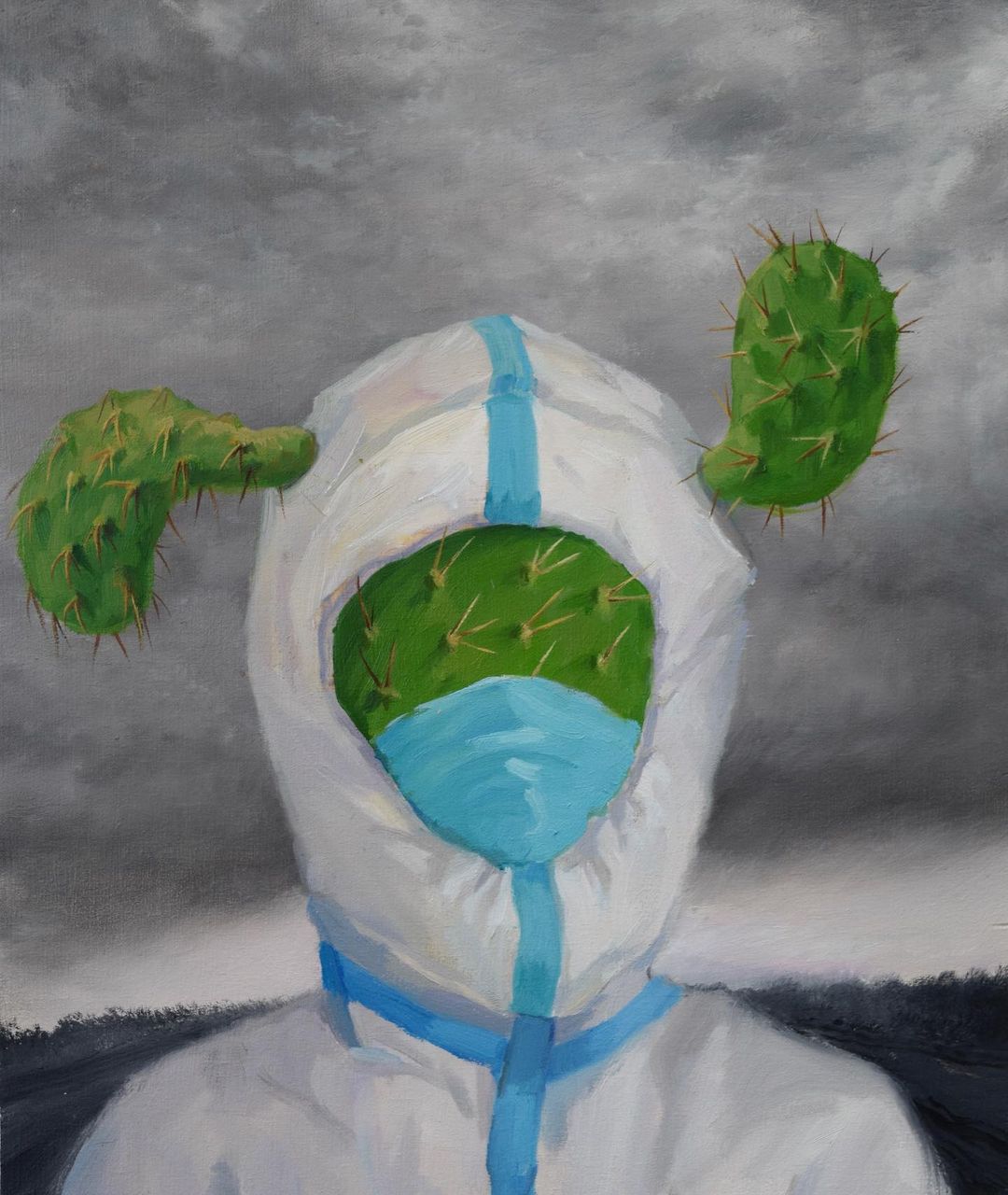 Natural Social Distancing Thoughtful Surrealistic Paintings By Jingyi Wang 14