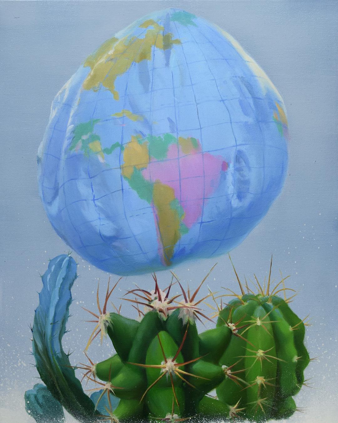 Natural Social Distancing Thoughtful Surrealistic Paintings By Jingyi Wang 16