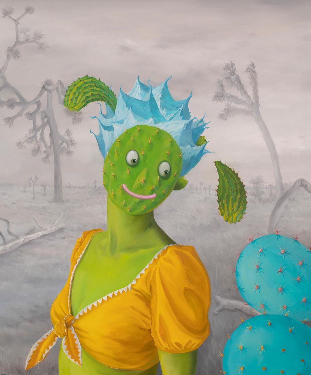 Natural Social Distancing Thoughtful Surrealistic Paintings By Jingyi Wang 6