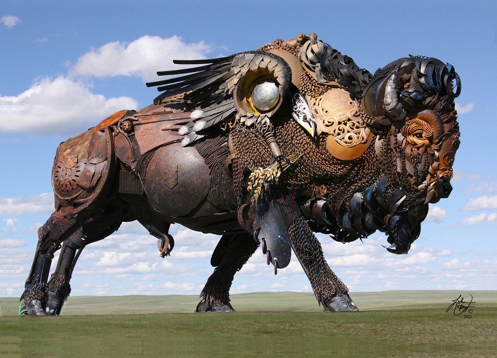 Scrap Metal Turned Into Extraordinary Sculptures By John Lopez 12