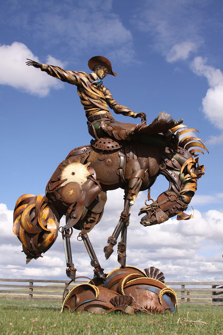 Scrap Metal Turned Into Extraordinary Sculptures By John Lopez 21