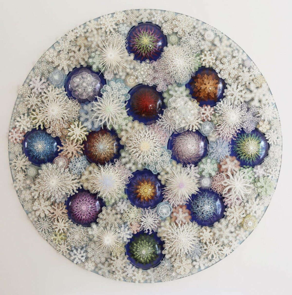 The Beautifully Intricate Paper Cut Sculptures Inspired By Corals And Microorganisms Of Rogan Brown 3