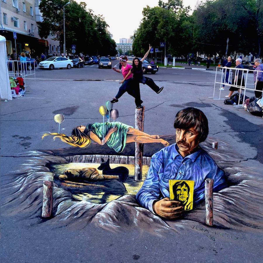 The Impressive Anamorphic Street Painting Of Vera Bugati 10